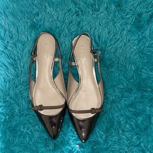 Coach Women's Black Slingback Heels